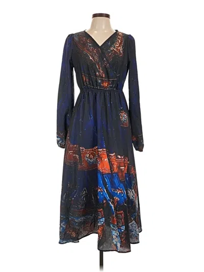 Pre-owned Unbranded Casual Dress In Blue