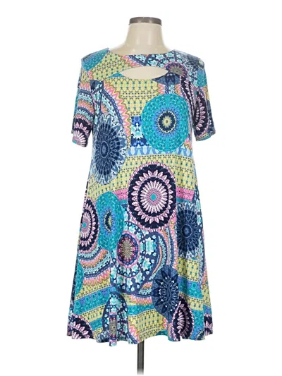 Pre-owned Unbranded Casual Dress In Blue