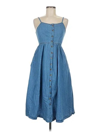 Pre-owned Unbranded Casual Dress In Blue