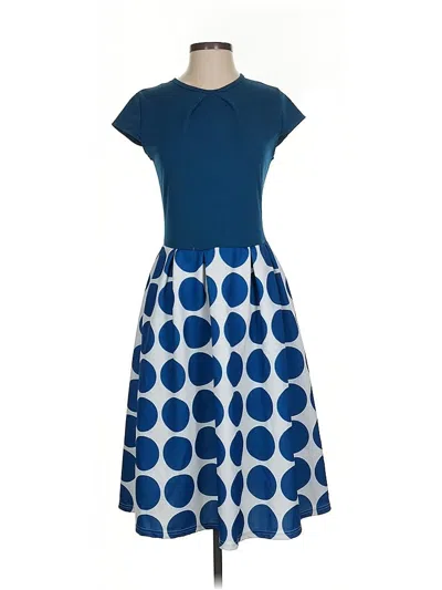 Pre-owned Unbranded Casual Dress In Blue