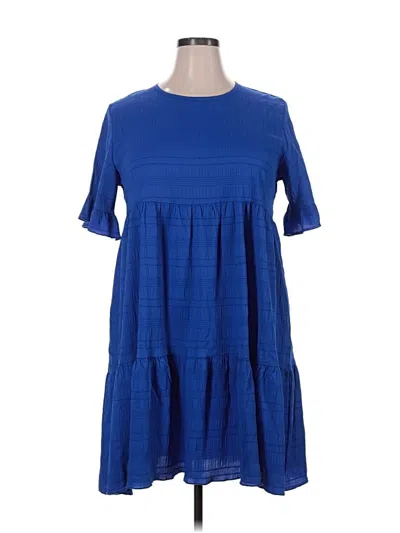 Pre-owned Unbranded Casual Dress In Blue