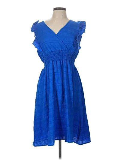 Pre-owned Unbranded Casual Dress In Blue