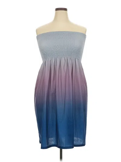 Pre-owned Unbranded Casual Dress In Blue