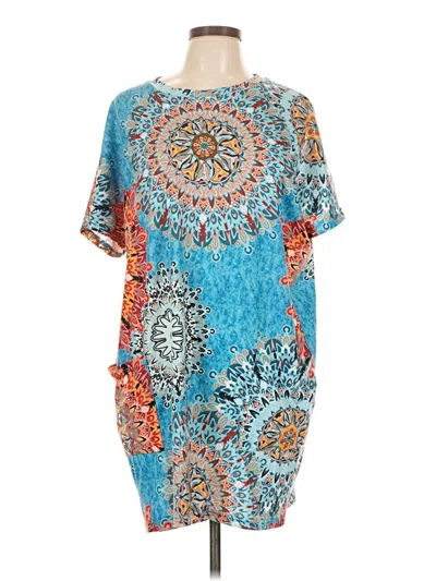 Pre-owned Unbranded Casual Dress In Blue