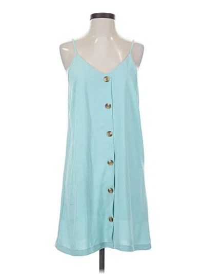 Pre-owned Unbranded Casual Dress In Blue