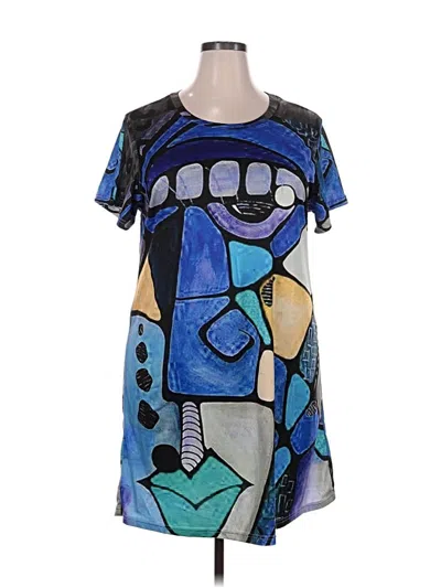 Pre-owned Unbranded Casual Dress In Blue