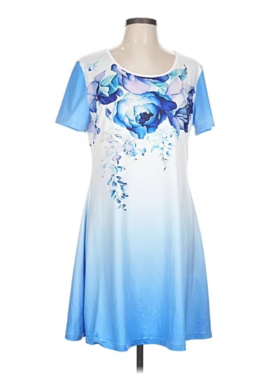 Pre-owned Unbranded Casual Dress In Blue