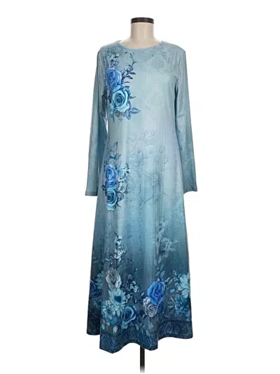 Pre-owned Unbranded Casual Dress In Blue