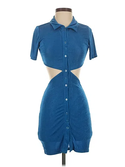 Pre-owned Unbranded Casual Dress In Blue