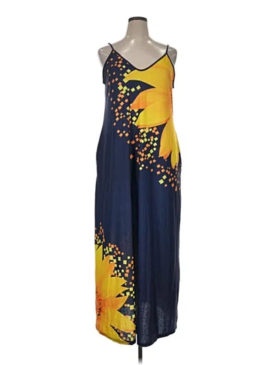 Pre-owned Unbranded Casual Dress In Blue