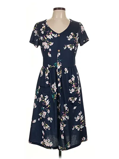 Pre-owned Unbranded Casual Dress In Blue
