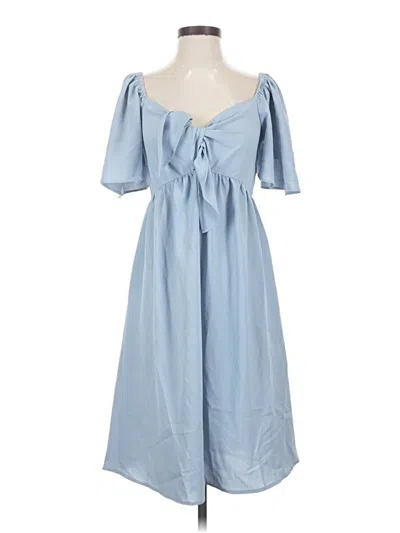 Pre-owned Unbranded Casual Dress In Blue