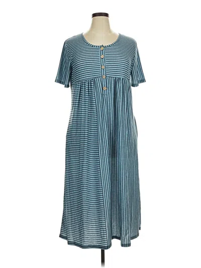 Pre-owned Unbranded Casual Dress In Blue