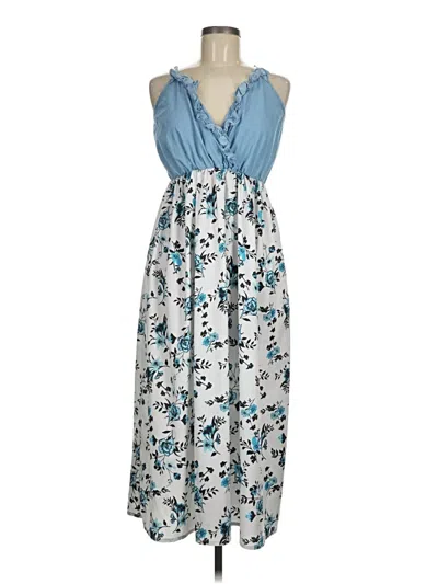 Pre-owned Unbranded Casual Dress In Blue