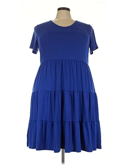 Pre-owned Unbranded Casual Dress In Blue