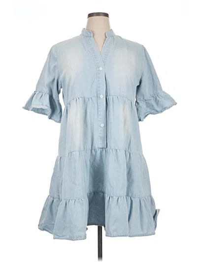 Pre-owned Unbranded Casual Dress In Blue