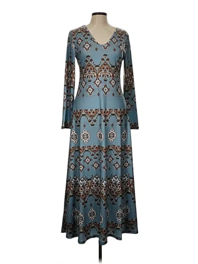 Pre-owned Unbranded Casual Dress In Blue