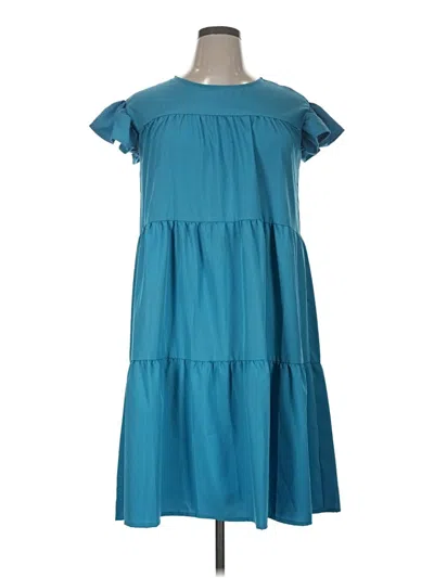 Pre-owned Unbranded Casual Dress In Blue