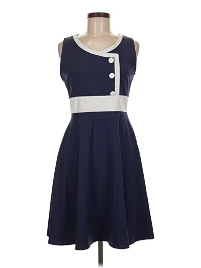 Pre-owned Unbranded Casual Dress In Blue