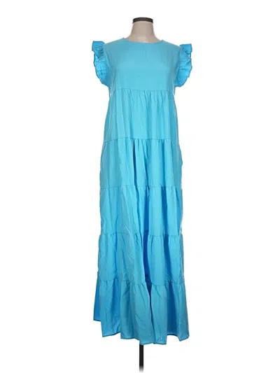 Pre-owned Unbranded Casual Dress In Blue