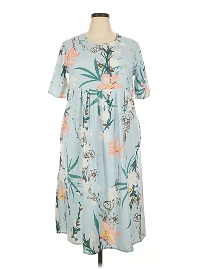 Pre-owned Unbranded Casual Dress In Blue
