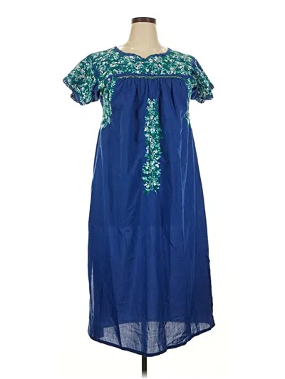 Pre-owned Unbranded Casual Dress In Blue