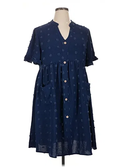 Pre-owned Unbranded Casual Dress In Blue