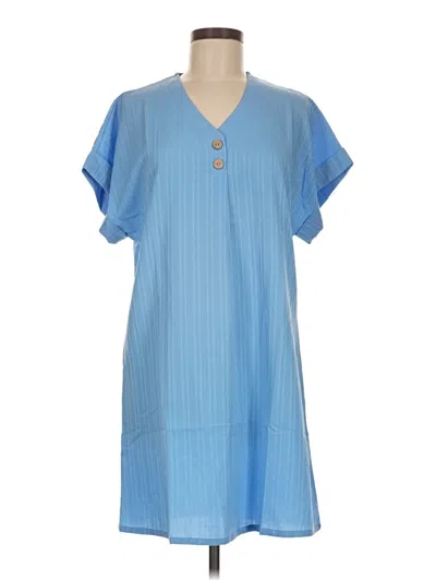 Pre-owned Unbranded Casual Dress In Blue