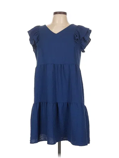 Pre-owned Unbranded Casual Dress In Blue