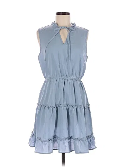 Pre-owned Unbranded Casual Dress In Blue