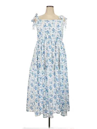Pre-owned Unbranded Casual Dress In Blue