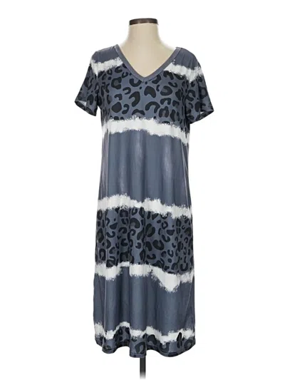 Pre-owned Unbranded Casual Dress In Blue