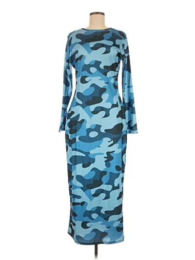 Pre-owned Unbranded Casual Dress In Blue