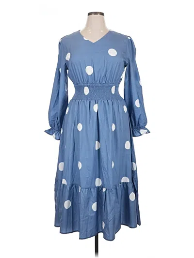Pre-owned Unbranded Casual Dress In Blue