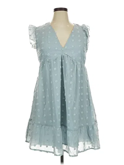 Pre-owned Unbranded Casual Dress In Blue