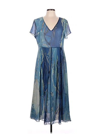Pre-owned Unbranded Casual Dress In Blue