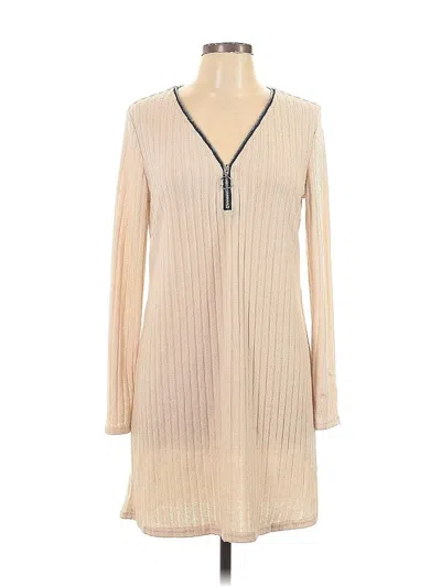 Pre-owned Unbranded Casual Dress In Brown