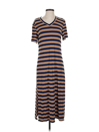 Pre-owned Unbranded Casual Dress In Brown