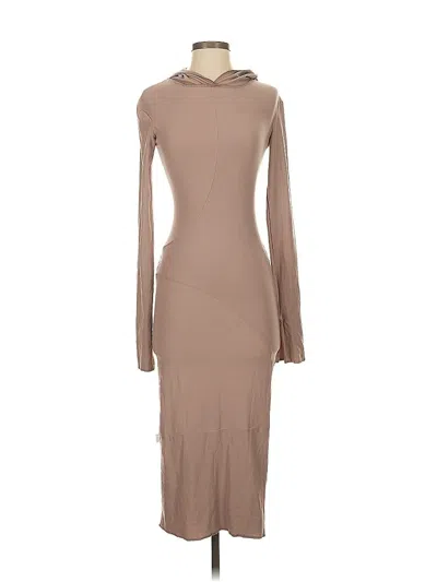 Pre-owned Unbranded Casual Dress In Brown