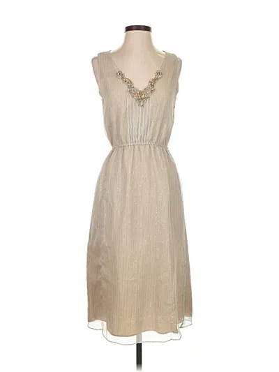 Pre-owned Unbranded Casual Dress In Brown