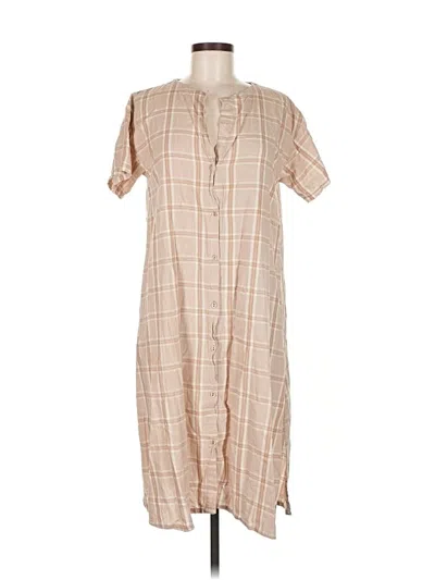 Pre-owned Unbranded Casual Dress In Brown