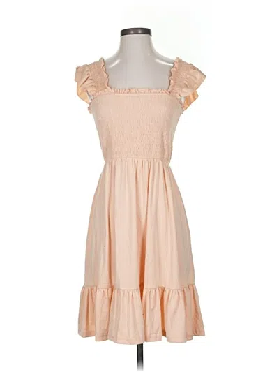 Pre-owned Unbranded Casual Dress In Brown