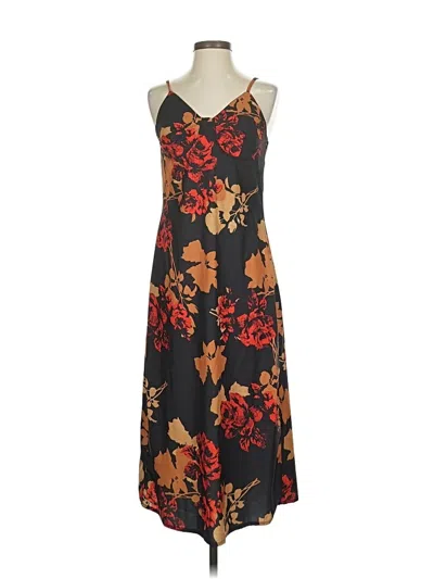 Pre-owned Unbranded Casual Dress In Brown