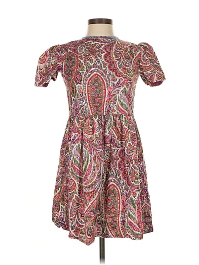 Pre-owned Unbranded Casual Dress In Brown