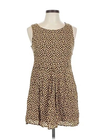 Pre-owned Unbranded Casual Dress In Brown