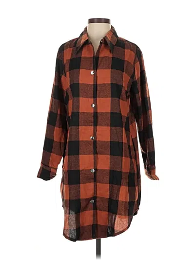 Pre-owned Unbranded Casual Dress In Brown