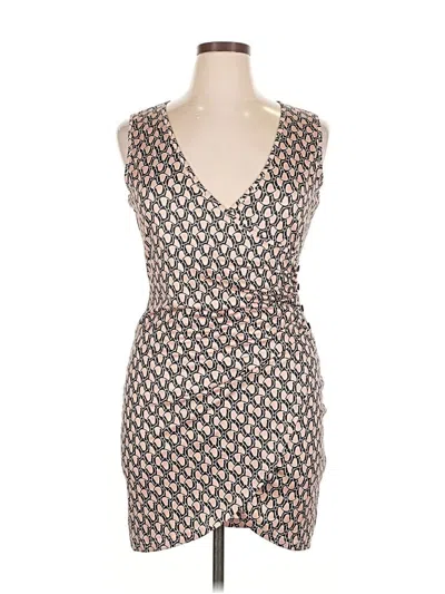 Pre-owned Unbranded Casual Dress In Brown