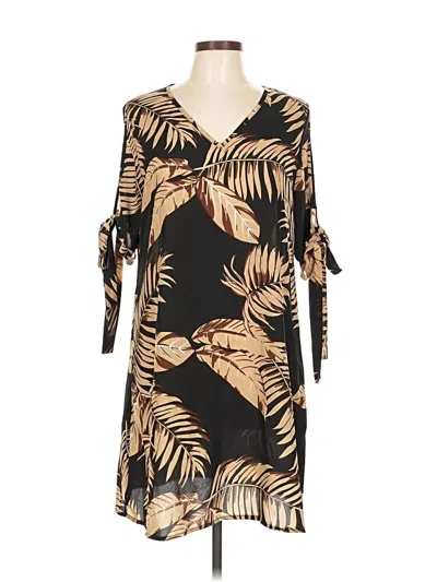 Pre-owned Unbranded Casual Dress In Brown