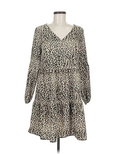Pre-owned Unbranded Casual Dress In Brown