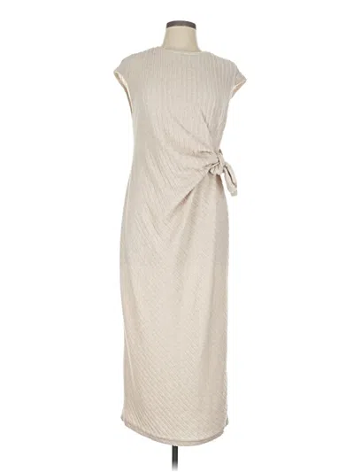 Pre-owned Unbranded Casual Dress In Brown